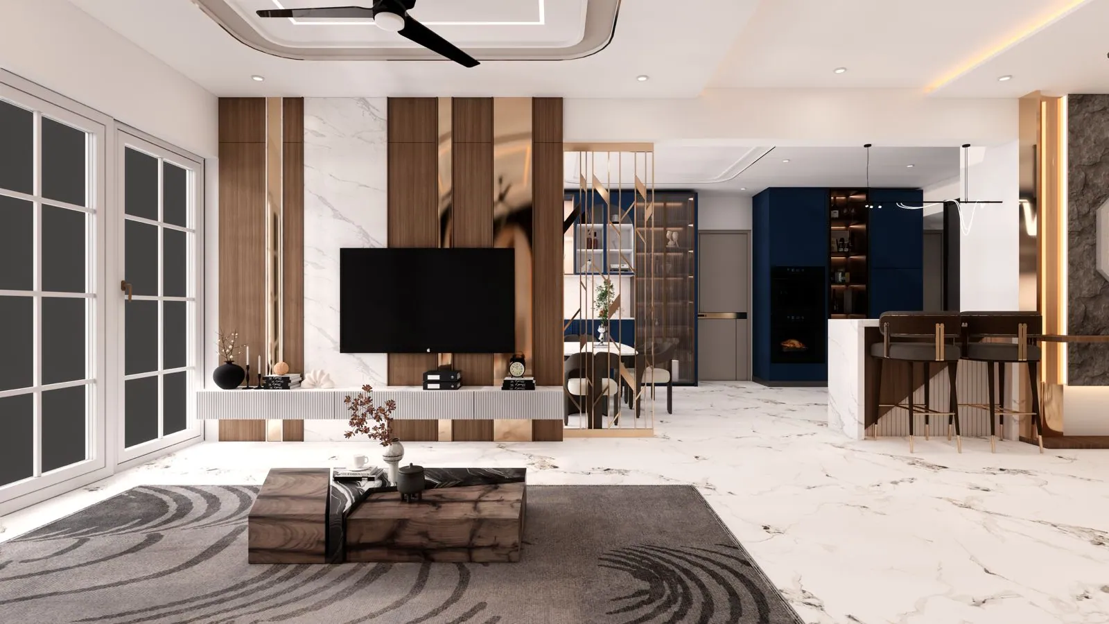 2 BHK interior by Auraa Interiors