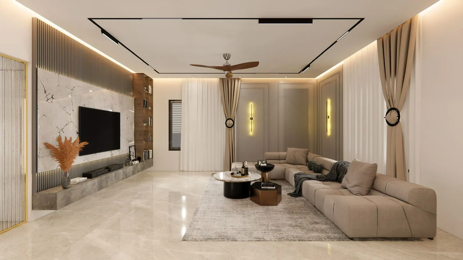2 BHK interior by Auraa Interiors
