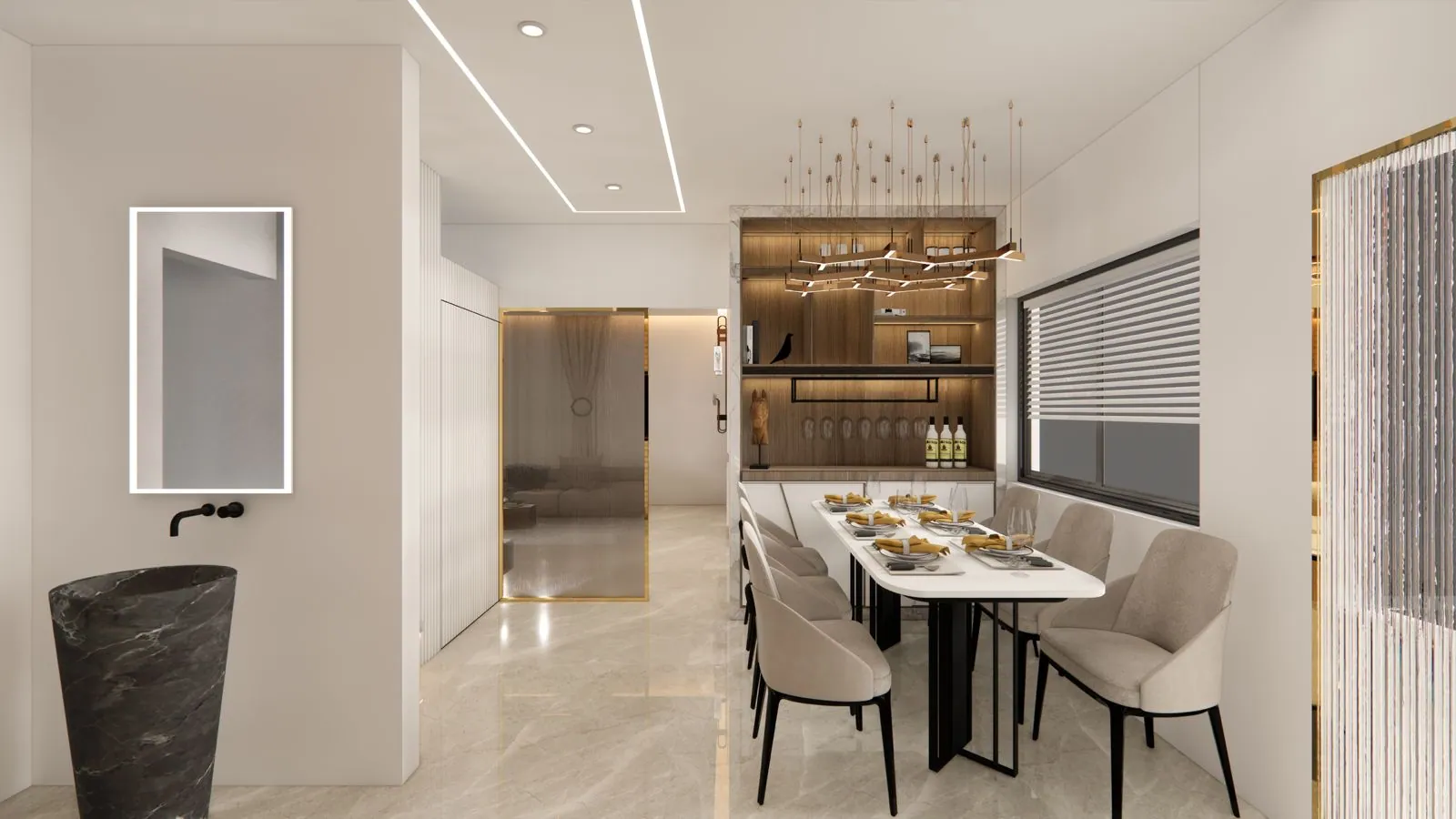 2 BHK interior by Auraa Interiors