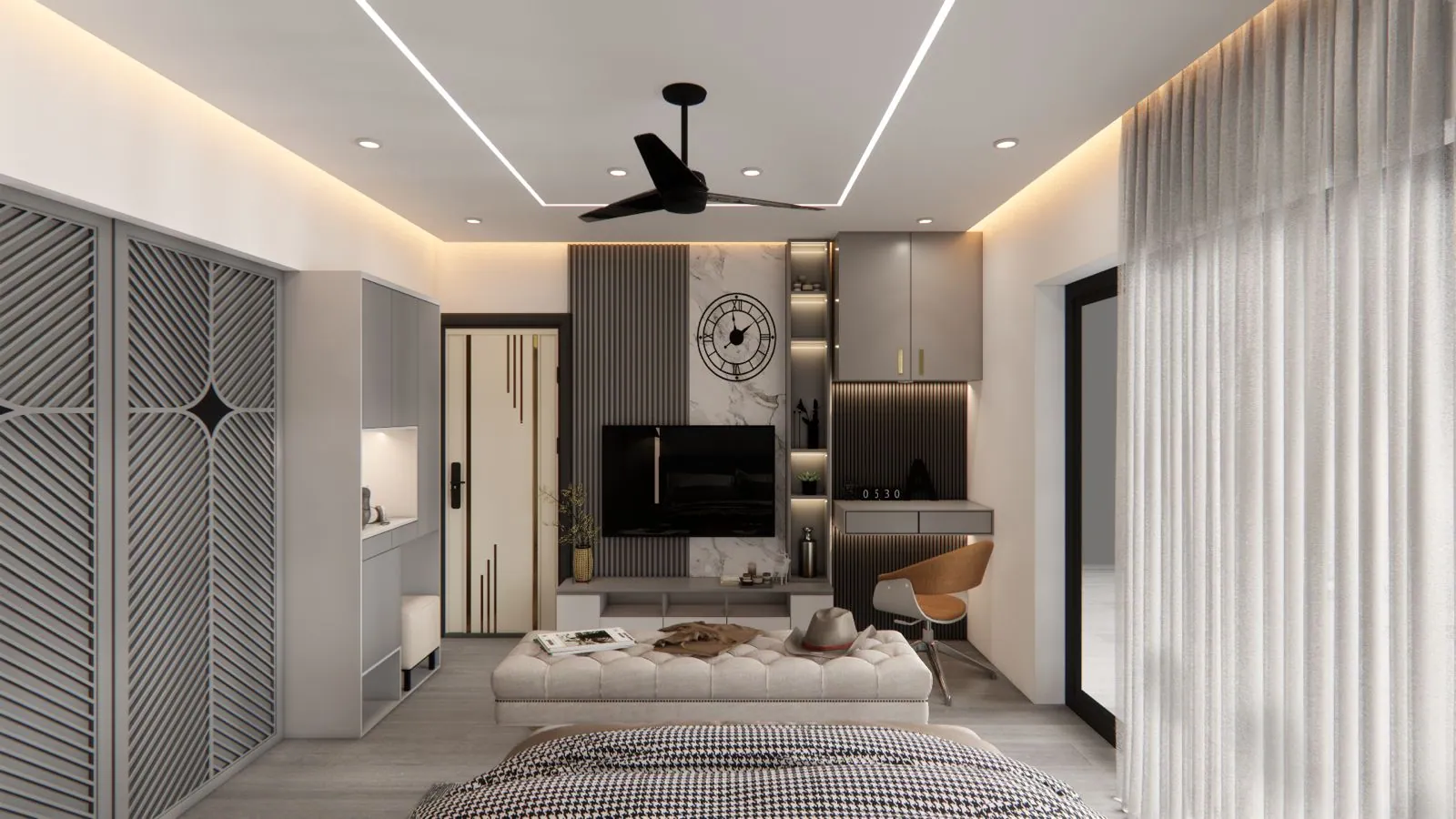 2 BHK interior by Auraa Interiors
