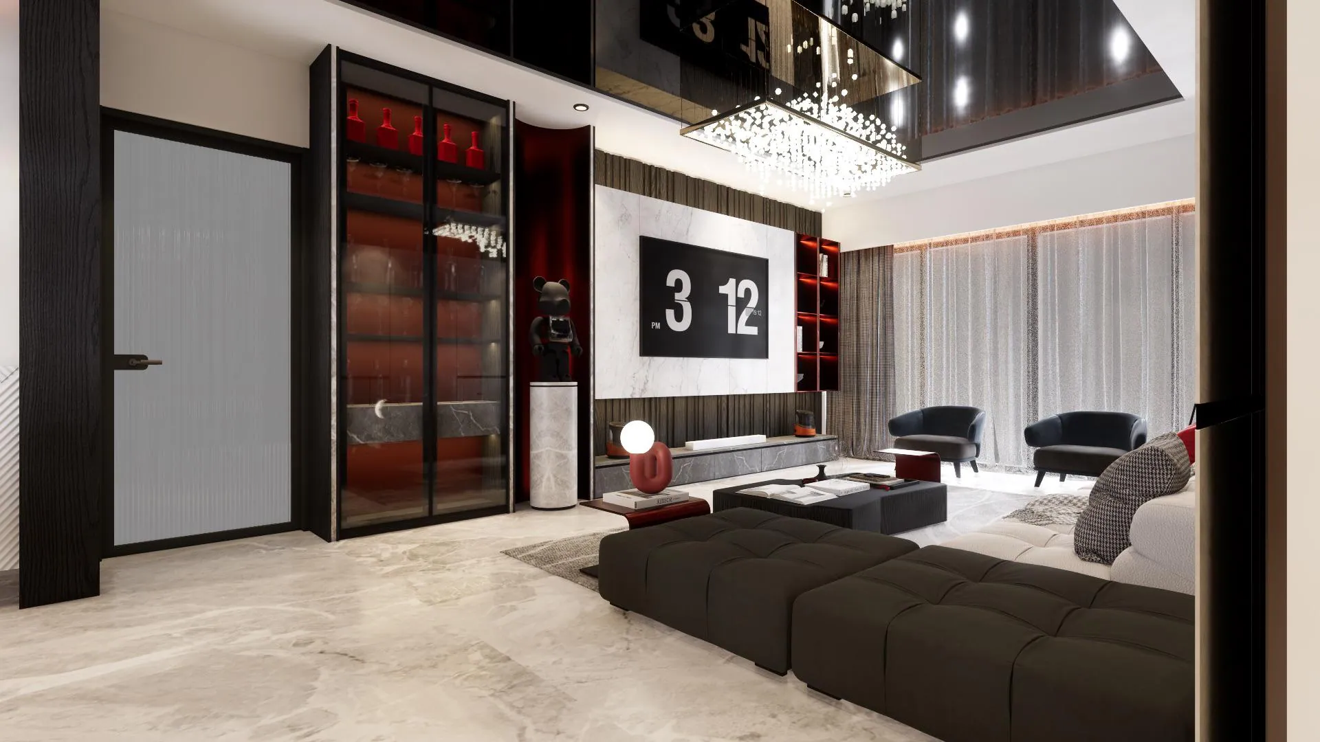 2 BHK interior by Auraa Interiors