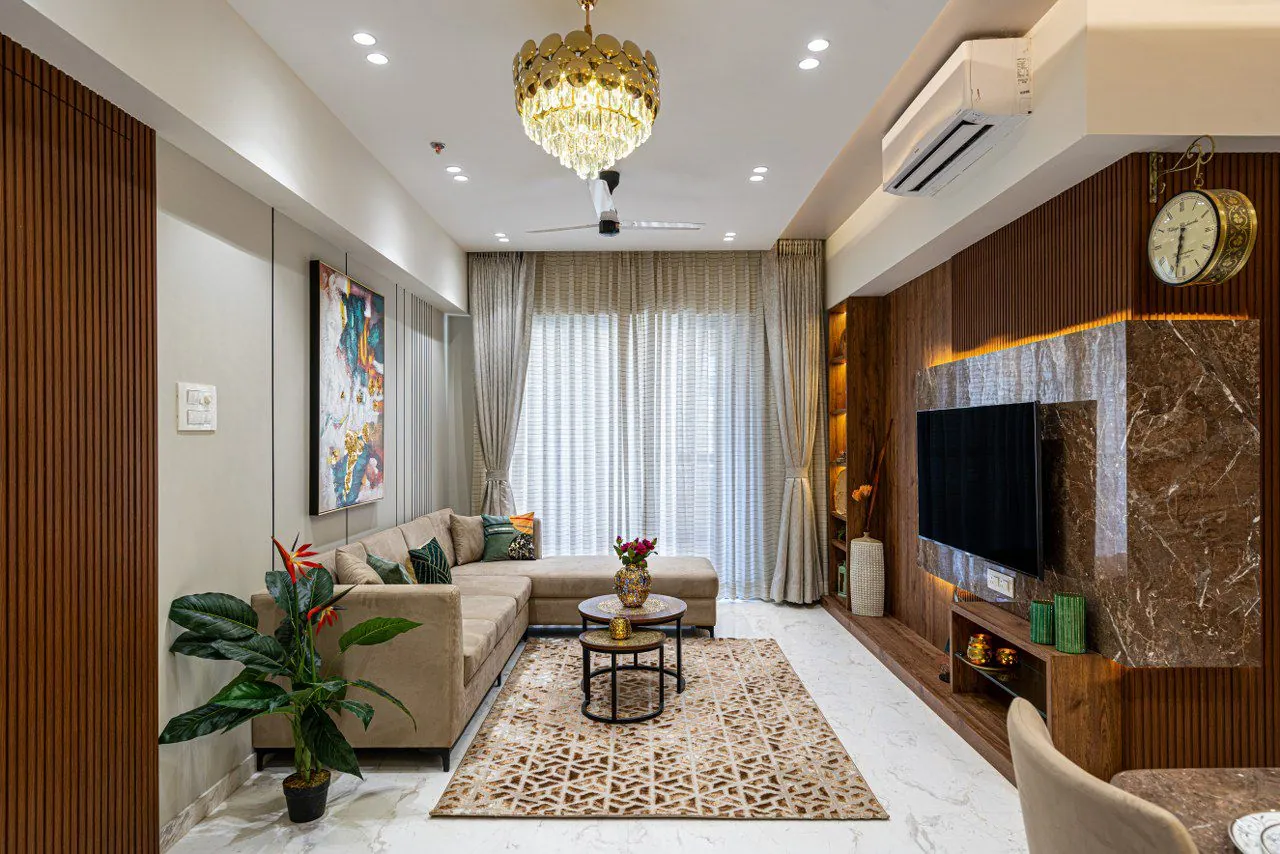 2 BHK interior by Auraa Interiors
