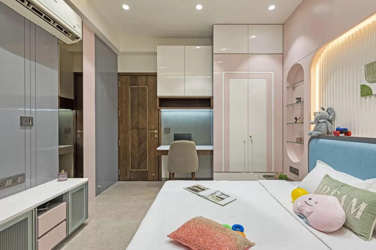 3 BHK interior by Auraa Interiors — bedroom