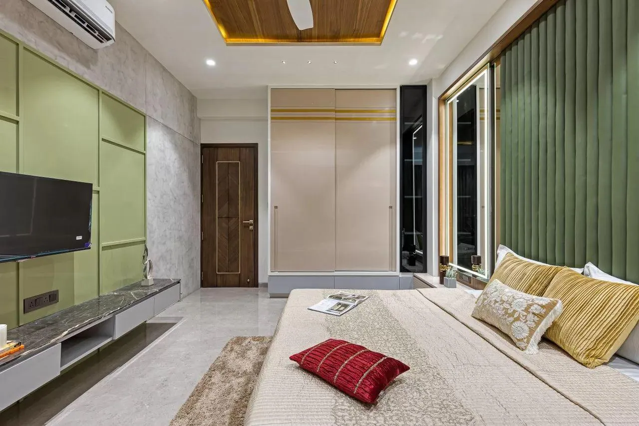 3 BHK interior by Auraa Interiors — bedroom